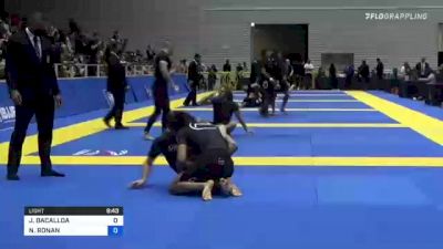 JOSHUA BACALLAO vs NICHOLAS RONAN 2021 World IBJJF Jiu-Jitsu No-Gi Championship