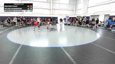 C-138 lbs Consi Of 16 #1 - Brayden Tolley, WV vs Roland Goodenough, NY