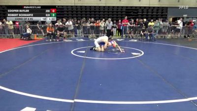 136 lbs Consi Of 8 #2 - Cooper Butler, Jersey Shore vs Robert Schwartz, Klingerstown