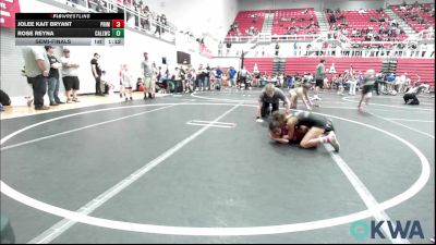 62-67 lbs Semifinal - Jolee Kait Bryant, Prime Wrestling vs Rose Reyna, Carl Albert