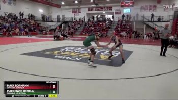 105 lbs Semifinal - Maya Bormann, Wahlert, Dubuque vs Mackenzie Ostola, Dubuque Hempstead