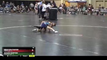 55 lbs Finals (2 Team) - Brayton Foster, Iowa Black vs Bowen Bartow, Missouri Gold