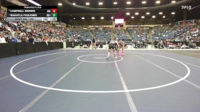 145 lbs 1st Place Match - Makayla Faulkner, Basehor-Linwood HS vs Campbell Mermis, Spring Hill HS