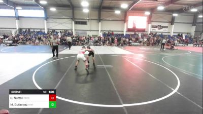 100 lbs Rr Rnd 1 - Brooks Nuttall, Prescott Valley Bighorns vs Michael Gutierrez, Thatcher