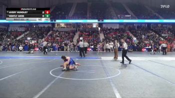 90 lbs Champ. Round 1 - Kently Aikin, Fort Scott vs Avery Hundley, Jackson CO