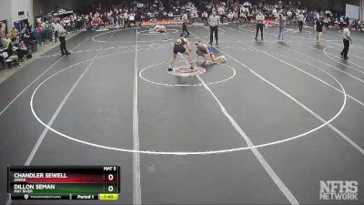 4A 132 lbs Quarterfinal - Chandler Sewell, Greer vs Dillon Seman, May River