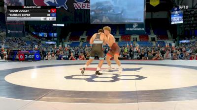 215 lbs Quarters - Aiden Cooley, TX vs Lusiano Lopez, OR