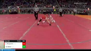 D2-103 lbs Quarterfinal - Brady Baker, Stevensville Lakeshore vs Landon Musgrave, Lowell