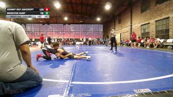 119 lbs 3rd Place - Johnny Ray Ashcroft, Locust Grove Youth Wrestling vs Brighton Harp, Tahlequah Wrestling Club