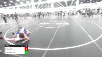 144 lbs Round Of 32 - Cyrus Czubek, Project 8 WC vs RyLee Browen, Camel Kids