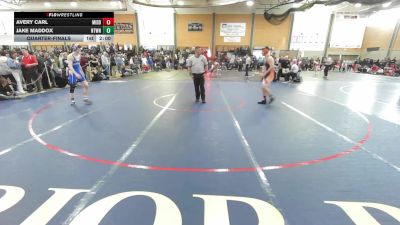 157 lbs Quarterfinal - Avery Carl, Middlebury vs Jake Maddox, Newtown