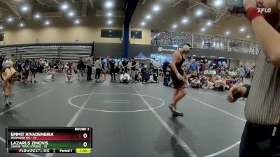 210 lbs Round 3 (4 Team) - Emmit Rivadeneira, Richmond WC vs Lazarus Zinovis, Junior Terps Xtreme