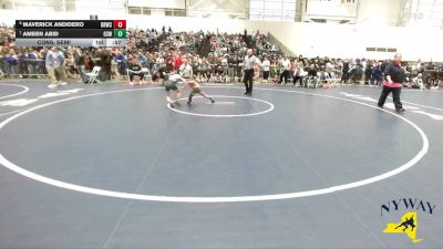 56 lbs Cons. Semi - Maverick Andidero, Deep Roots Wrestling Club vs Ameen Abid, Greece Storm Wrestling