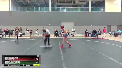 80 lbs Round 1 (10 Team) - Roman Lopez, Team Shutt vs Bentley Marks, Noke Wrestling RTC