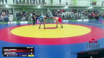 92kg Cons. Round 2 - Luke Campbell, Top Gun WC vs Armaan Bath, Canadian Mal Wrestling