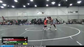 225 lbs Quarterfinals (8 Team) - Alysse Phillips, California vs Isabella Redlinger, Georgia Blue