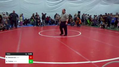 74 lbs Consolation - Braydyn Wenerick, East Freedom vs Gabriel Fisher, Jersey Shore