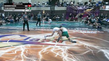 127 lbs Round 2 (4 Team) - Tyler Barnes, Delta, OH vs Jackson Olson, Hononegah, IL