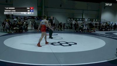 68 kg Cons. Quarters - Liv Wieber, The Factory Wrestling Club vs Destiny Lyng, Lehigh RTC/Nyac