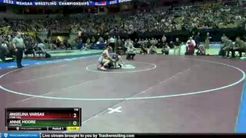 115 lbs 1st Place Match - Angelina Vargas, Park Hill vs Annie Moore, Cassville