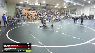 190 lbs Cons. Round 5 - Cameron Levine, Aliso Niguel vs Anthony Bautista, Laguna Hills