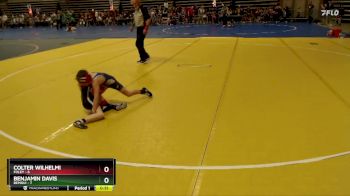 60 lbs Semis (4 Team) - Colter Wilhelmi, Foley vs Benjamin Davis, Bemidji