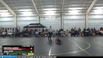 55 lbs Round 3 - Ezra Hicks, St. Johns vs Grayson LaGrow, Reed City Youth Wrestling Club