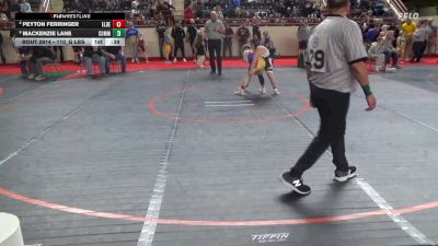 110_G lbs Consi Of 8 #2 - Peyton Ferringer, Elderton vs Mackenzie Lane, Commodore Perry