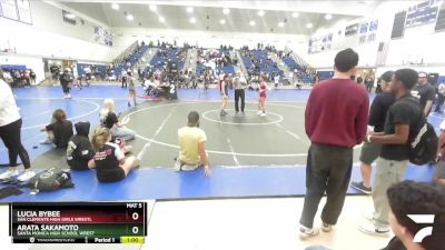 110 lbs Cons. Semi - Lucia Bybee, San Clemente High Girls Wrestl vs Arata Sakamoto, Santa Monica High School Wrest