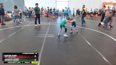 55 lbs 1st Place Match - Jameson Short, Summerville Takedown vs Karter Ford, Back Yard Bullies