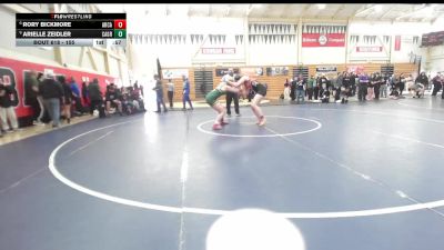 155 lbs Cons. Round 5 - Rory Bickmore, Arcata vs Arielle Zeidler, Casa Grande