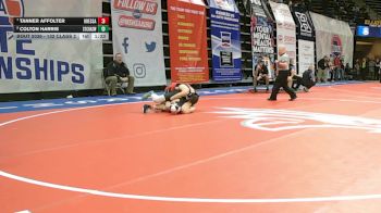 132 Class 2 lbs Champ. Round 1 - Tanner Affolter, Odessa vs Colton Harris, St. Charles West