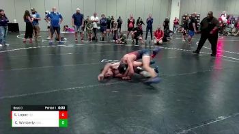 97 lbs 1st Place Match - Cale Wimberly, Canes Wrestling Club vs Sair Lopez, Florida