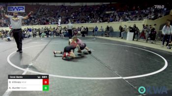 55 lbs Consolation - Brock Villines, Weatherford Youth Wrestling vs Allister Hunter, Owasso Takedown Club