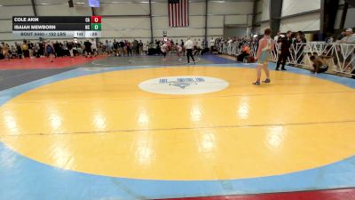 152 lbs Consi Of 32 #1 - Cole Akin, CA vs Isaiah Mewborn, NC