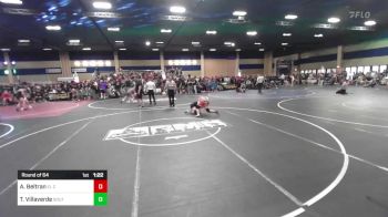 130 lbs Round Of 64 - Aubrei Beltran, El Centro Wolfpack vs Theo Villaverde, South Kona WC