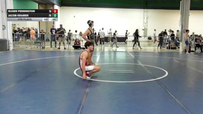 157 lbs 5th Place - Ruger Pennington, TN vs Jacob Kramer, PA