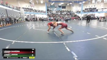 126 lbs Cons. Semi - Lynsey Lawson, Star Valley vs Johana Saavedra, Evanston