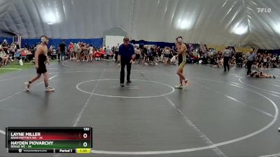 130 lbs Round 4 (8 Team) - Hayden Piovarchy, Rogue WC vs Layne Miller, Noah Mattin`s WA