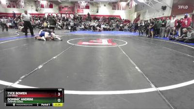 126 lbs Cons. Round 3 - Dominic Andrini, Junipero Serra vs Tyce Bowen, Los Gatos