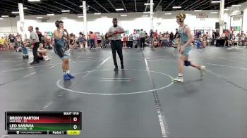 120 lbs Cons. Semi - Brody Barton, Lake Erie vs Leo Saravia, HeadHunters