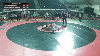 96 lbs Champ. Round 1 - Colter Campbell, Alaska vs Tyceir Trebizo (Green), Alaska