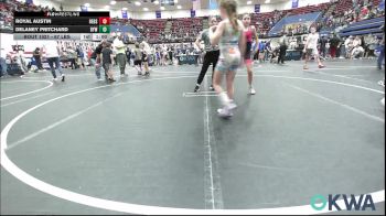 67 lbs Consi Of 4 - Royal Austin, Redskins Wrestling Club vs Delaney Pritchard, Bristow Elementary Wrestling Club