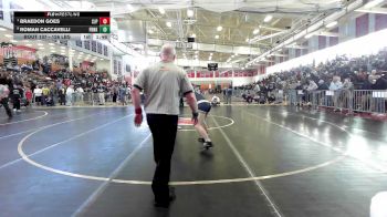 126 lbs Quarterfinal - Braedon Goes, Saint John's Prep vs Roman Caccavelli, Franklin