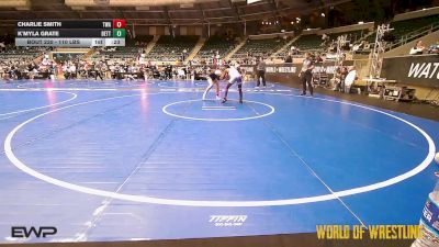110 lbs Consi Of 4 - Charlie Smith, Terminator Wrestling Academy vs K`Myla Grate, Betterman Elite