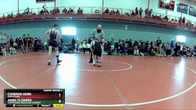 144 lbs Champ. Round 2 - Cameron Kern, Unattached vs Aiden Flowers, Contenders Wrestling Academy