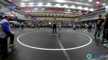 52 lbs Consi Of 8 #2 - Flint Roberson, Harrah Little League Wrestling vs Kolt Lovelace, Clinton Youth Wrestling