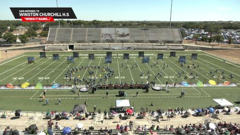 Winston Churchill High School "When It Rains..." at 2025 Texas Marching Classic