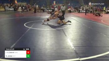 130 lbs Consi Of 8 #1 - Vincent Cabral, Pomona Elite vs Samuel Jones, North DeSoto WrAcdmy