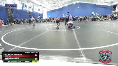 67 lbs Quarterfinal - Axton Laforge, SlyFox vs Beckham Haubert, Buck Pride